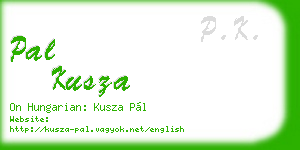 pal kusza business card